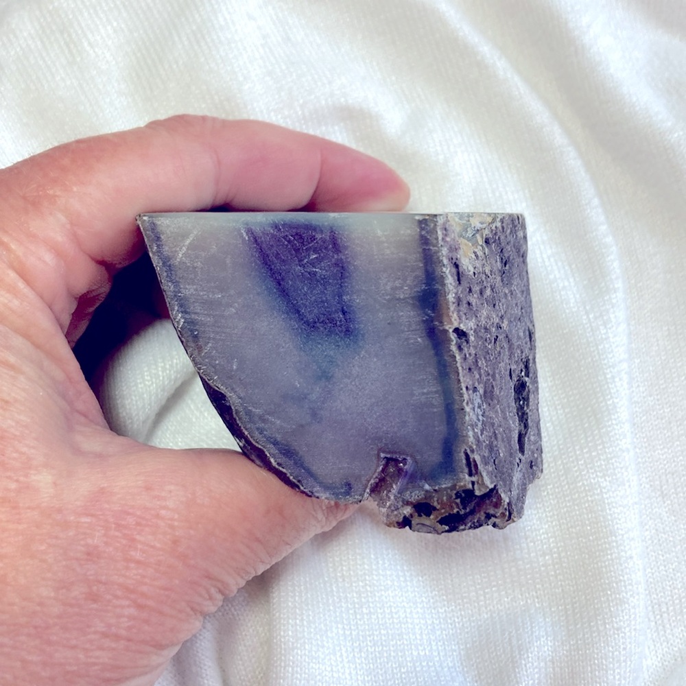 Blue Agate Geode - Picture 4 of 4